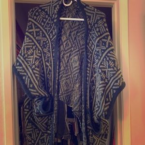 Green and black sweater